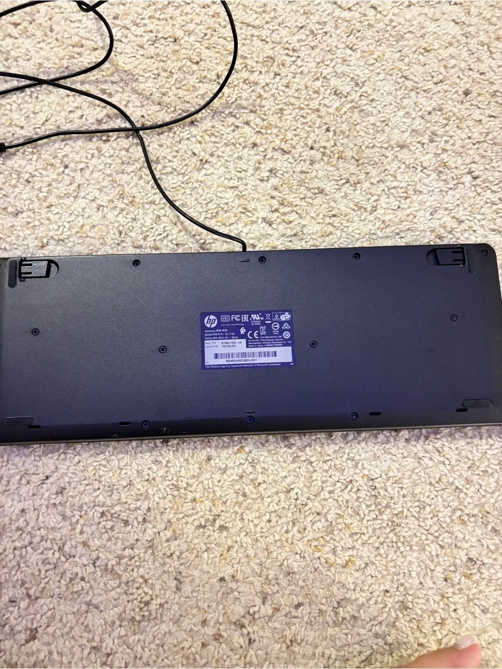 HP Keyboard and Mouse Combo in Black